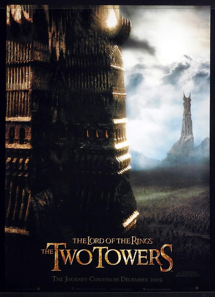 LORD OF THE RINGS THE TWO TOWERS Original SS Australian ADV One Sheet Movie Poster