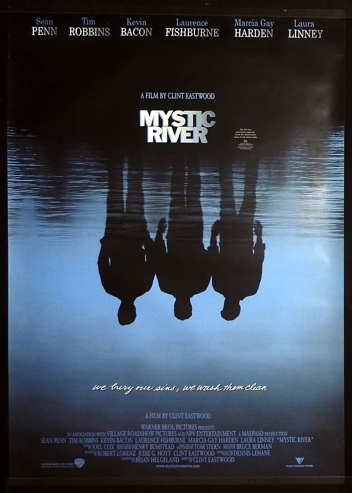 MYSTIC RIVER Original One Sheet Movie Poster Clint Eastwood Sean Penn Tim Robbins