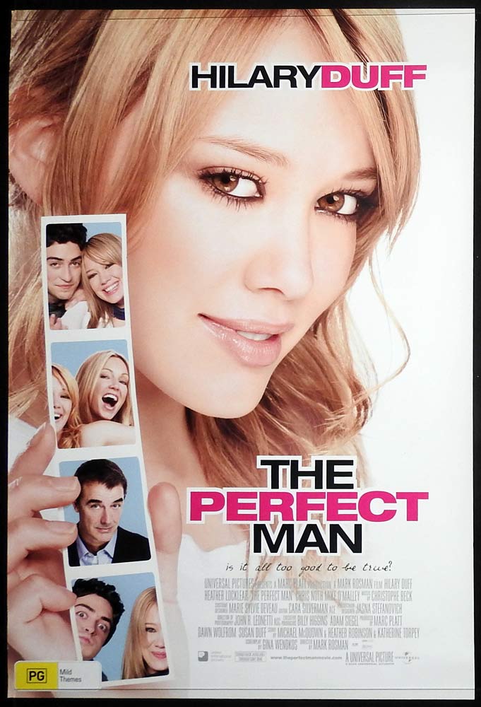 THE PERFECT MAN Original DS One Sheet Movie Poster Hilary Duff Heather Locklear Chris Noth