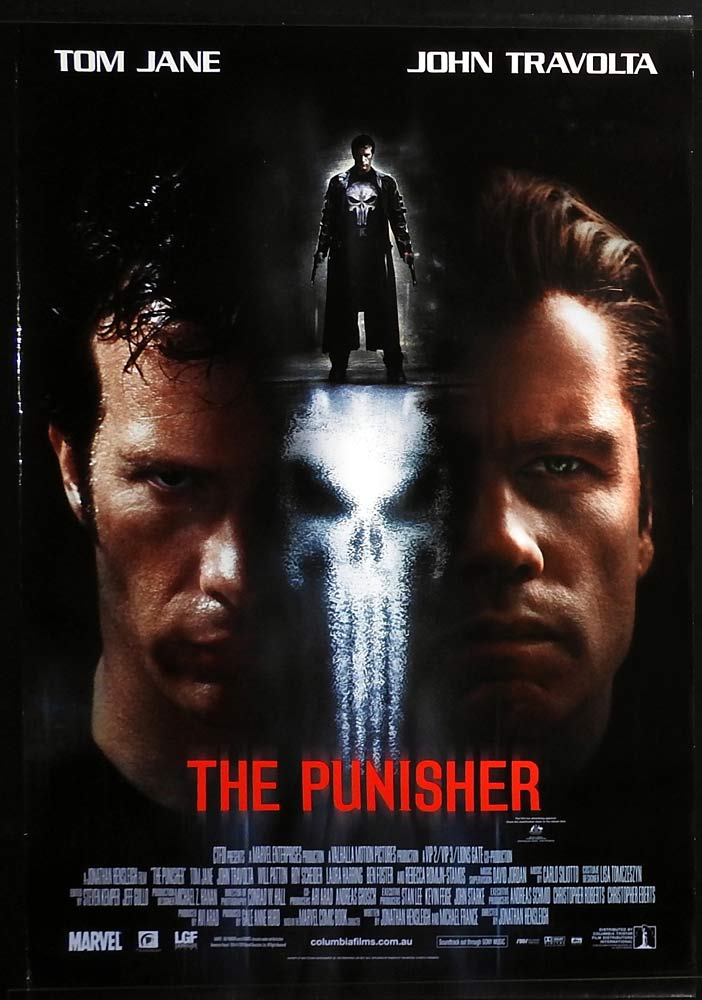 THE PUNISHER Original DS One Sheet Movie Poster Thomas Jane John Travolta Marvel