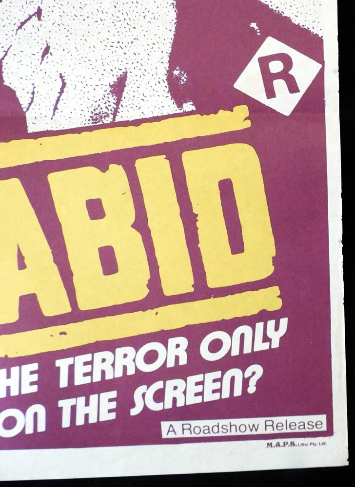 RABID Original Daybill Movie Poster David Cronenberg Marilyn Chambers