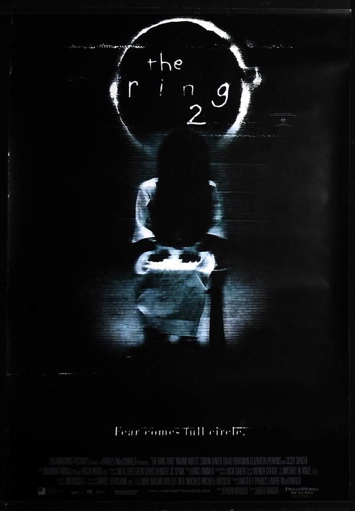 THE RING TWO Original DS One Sheet Movie Poster Naomi Watts Simon Baker Elizabeth Perkins 2