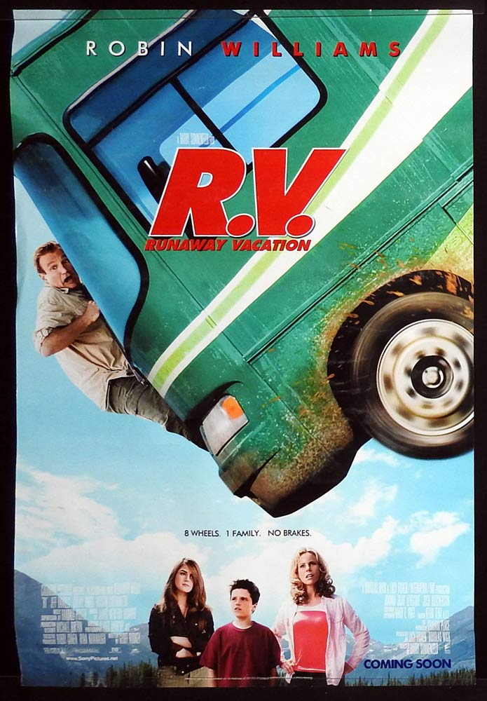 R.V RUNAWAY VACATION Original One Sheet Movie poster Robin Williams Jeff Daniels Cheryl Hines