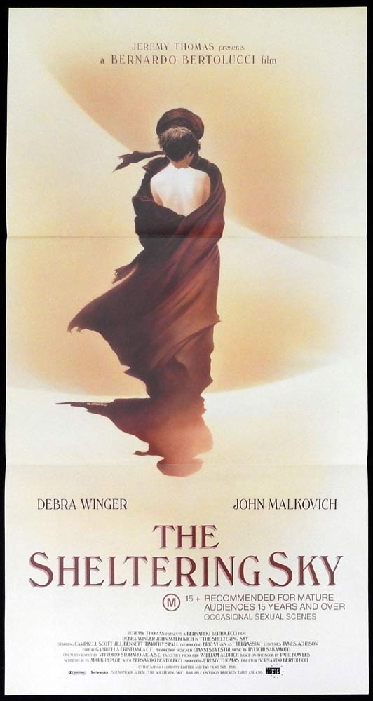 THE SHELTERING SKY Original Daybill Movie Poster Debra Winger John Malkovich Bernardo Bertolucci