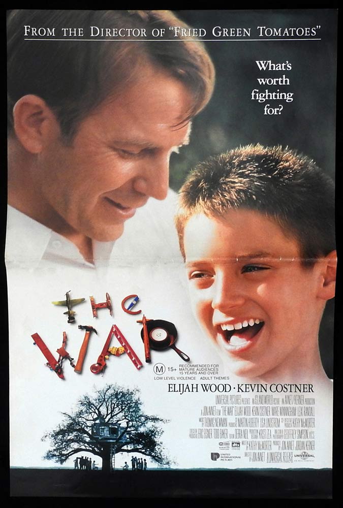 THE WAR Original DS Daybill Movie Poster Elijah Wood Kevin Costner