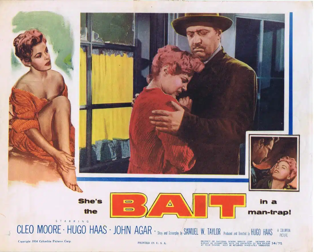 BAIT Original Lobby Card 2 Cleo Moore Hugo Haas Film Noir