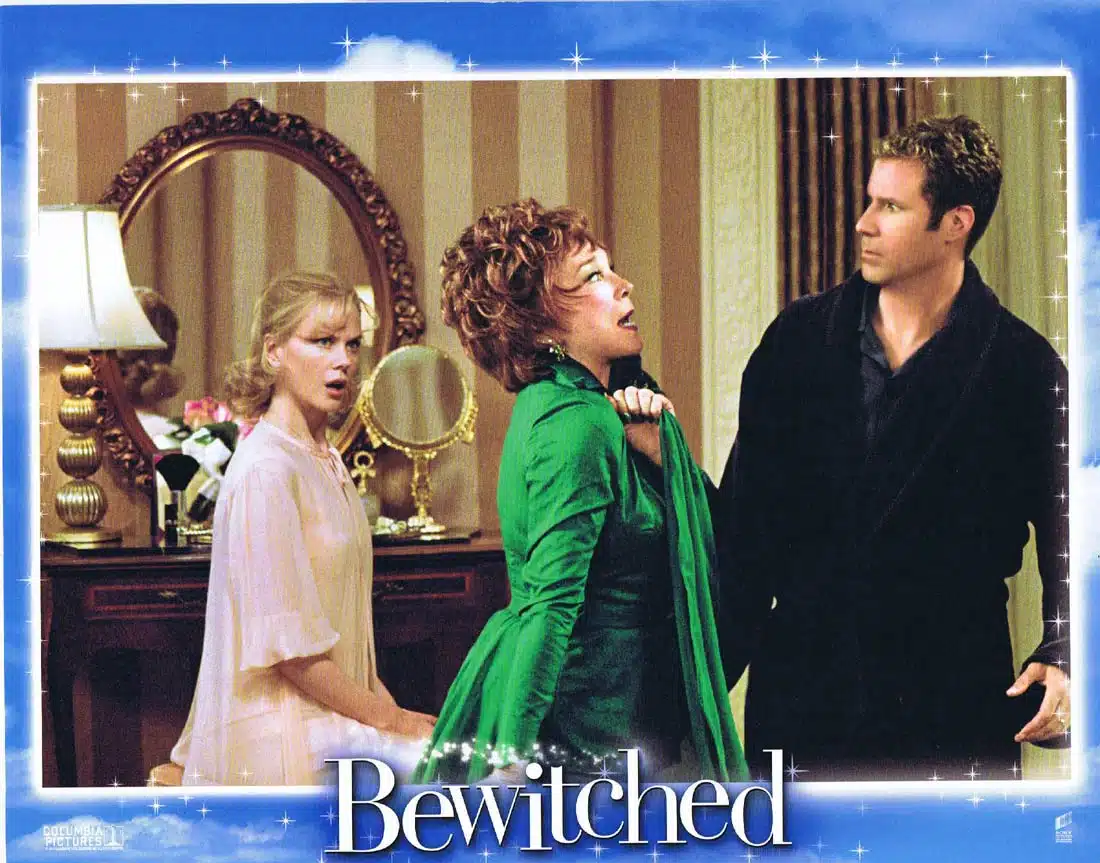 BEWITCHED Original Lobby Card 3 Nicole Kidman Will Ferrell Michael Caine