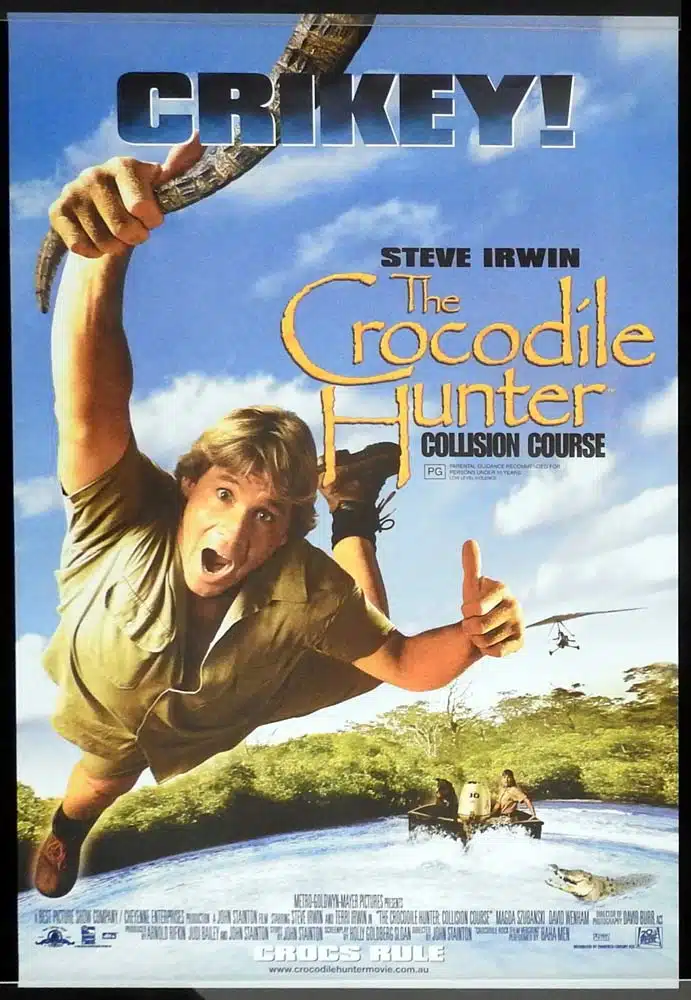THE CROCODILE HUNTER Original One Sheet Movie poster Steve Irwin David Wenham Magda Szubanski