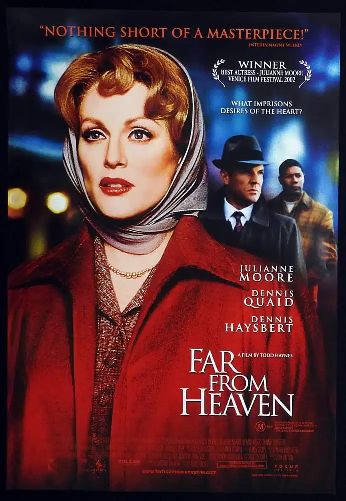 FAR FROM HEAVEN Original US ADV One Sheet Movie poster Julianne Moore Dennis Quaid