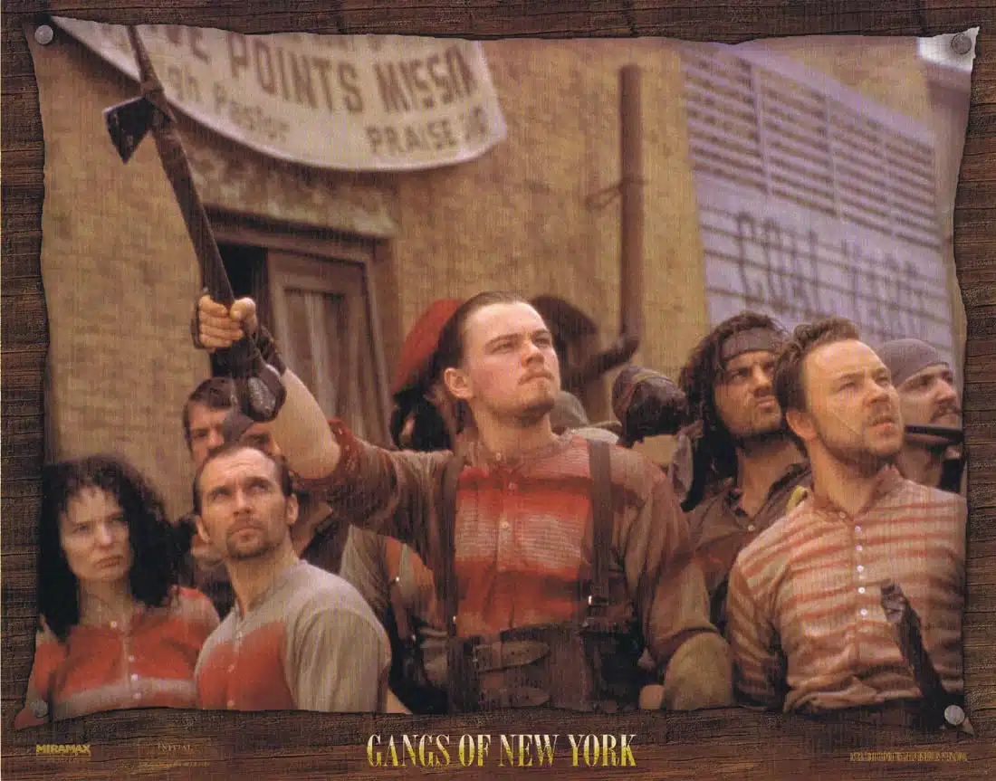 GANGS OF NEW YORK Original Lobby Card 8 Leonardo DiCaprio Cameron Diaz