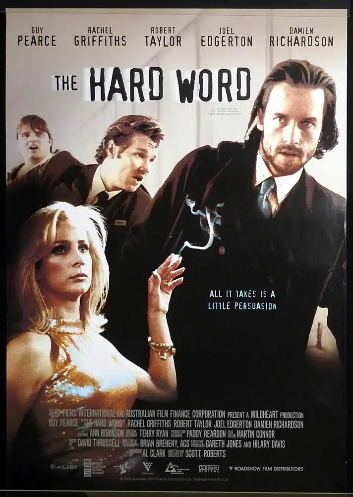 THE HARD WORD Original One Sheet Movie poster Guy Pearce Joel Edgerton Rachel Griffiths