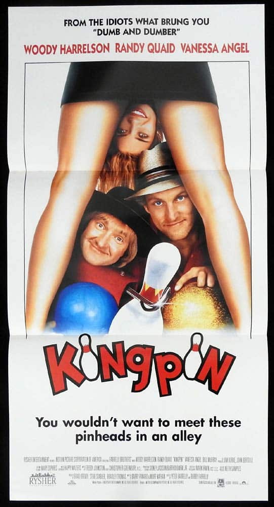 Kingpin Original Daybill Movie Poster Woody Harrelson Randy Quaid Vanessa Angel Moviemem