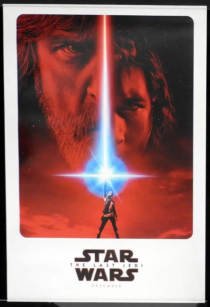 STAR WARS THE LAST JEDI Original US Teaser One Sheet Movie poster Mark Hamill Carrie Fisher