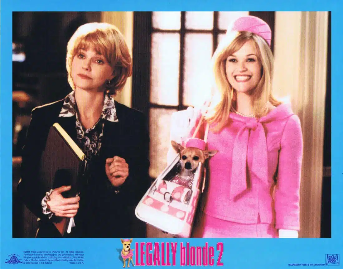 LEGALLY BLONDE 2 Original Lobby Card 2 Reese Witherspoon Sally Field Regina King