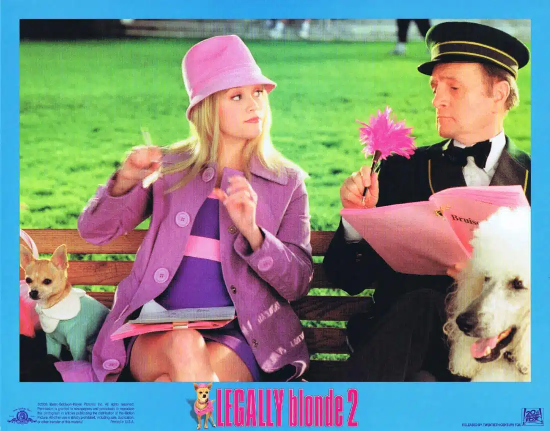 LEGALLY BLONDE 2 Original Lobby Card 3 Reese Witherspoon Sally Field Regina King