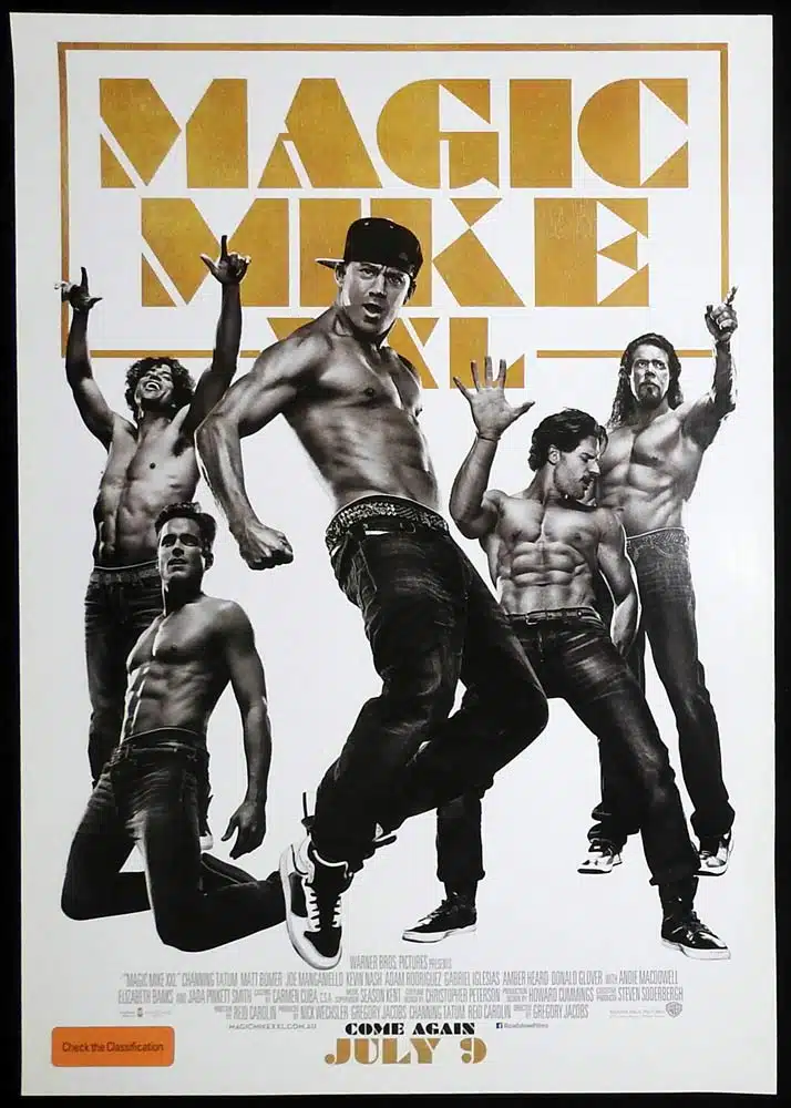 MAGIC MIKE XXL Original AUST One Sheet Movie poster Channing Tatum Matt Bomer