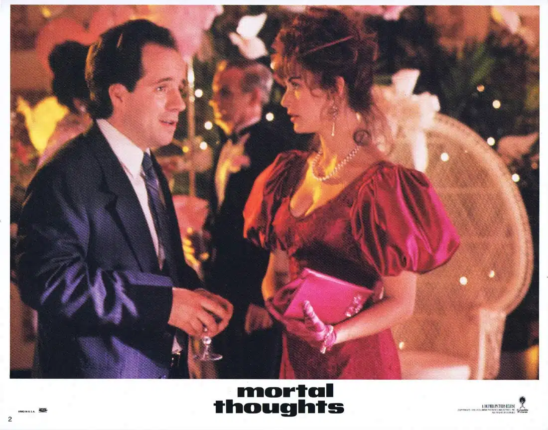 MORTAL THOUGHTS Original US Lobby Card 2 Demi Moore Glenne Headly Bruce Willis