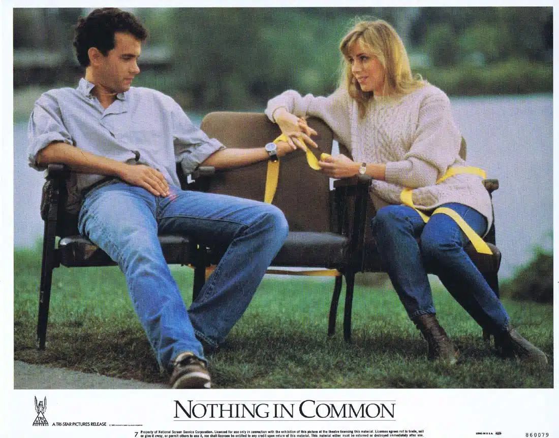 NOTHING IN COMMON Original Lobby card 7 Tom Hanks Jackie Gleason