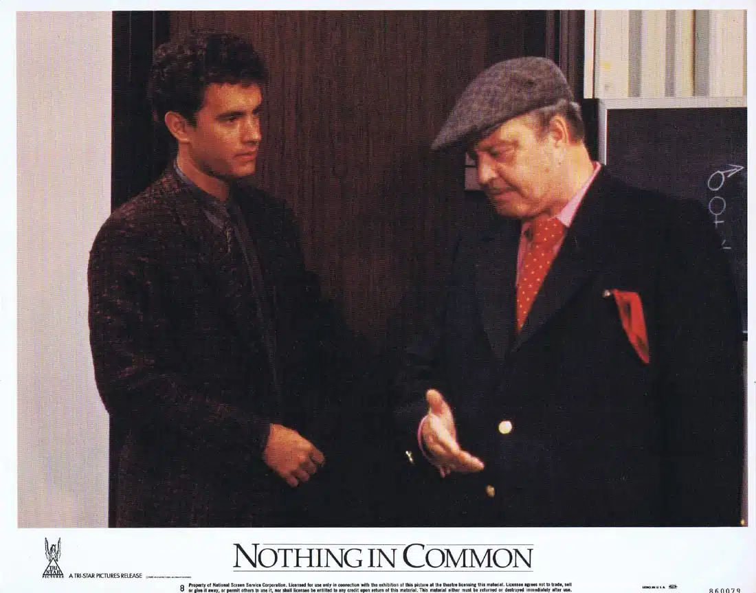 NOTHING IN COMMON Original Lobby card 8 Tom Hanks Jackie Gleason