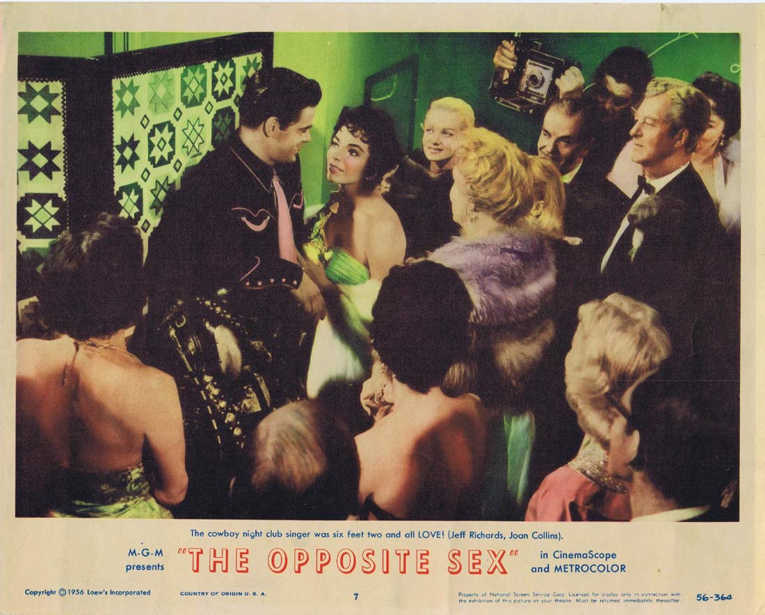 THE OPPOSITE SEX Original Lobby Card 7 June Allyson Joan Collins Dolores Gray