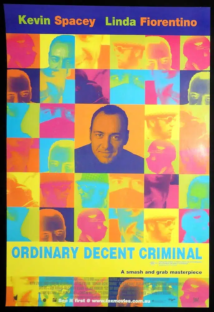 ORDINARY DECENT CRIMINAL Original AU One Sheet Movie poster Kevin Spacey Linda Fiorentino