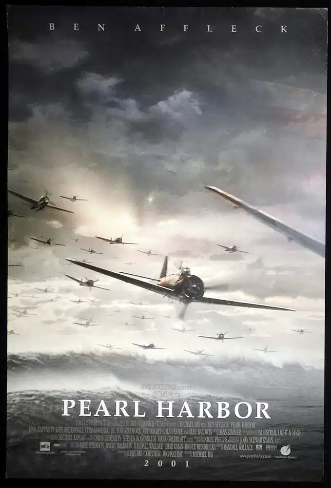 PEARL HARBOR Original INT One Sheet Movie poster Ben Affleck Josh Hartnett Kate Beckinsale Bombers