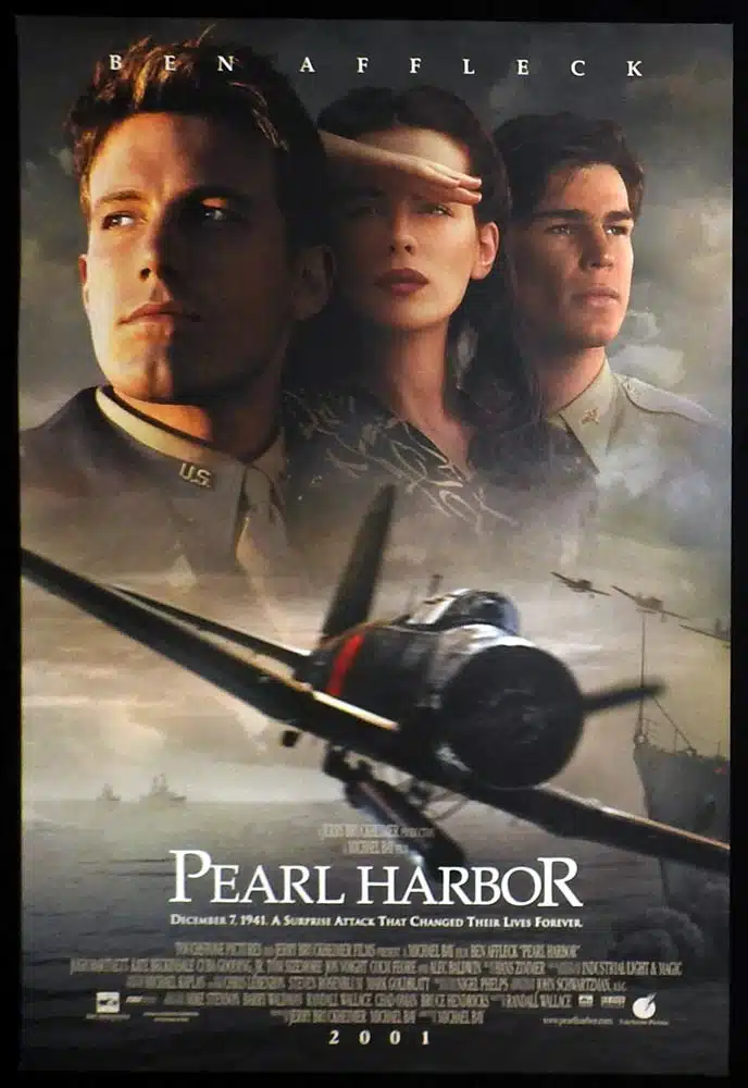 PEARL HARBOR Original INT One Sheet Movie poster Ben Affleck Josh Hartnett Kate Beckinsale D