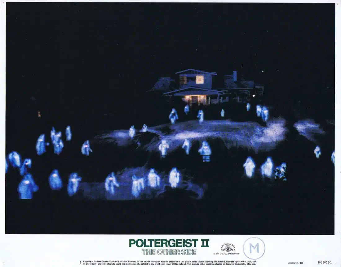 POLTERGEIST II THE OTHER SIDE Original Lobby Card 1 JoBeth Williams Craig T. Nelson Horror