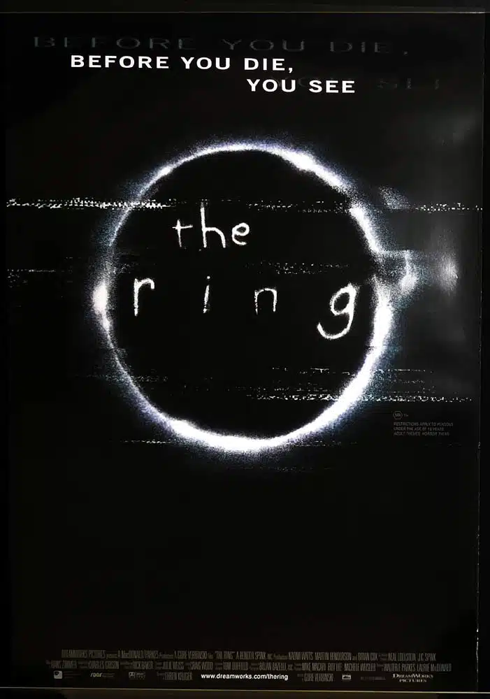 THE RING Original One Sheet Movie poster Naomi Watts Martin Henderson Brian Cox
