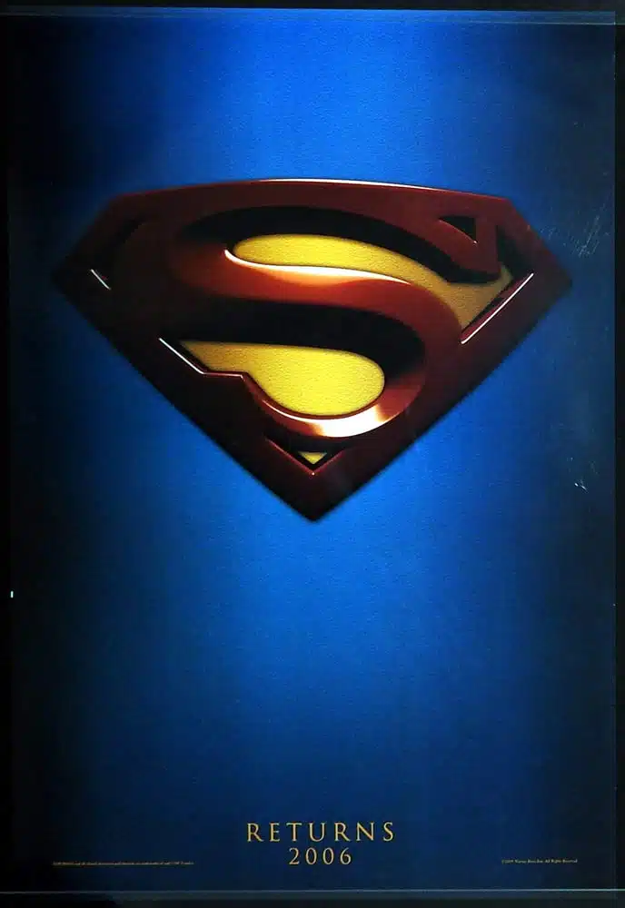 SUPERMAN RETURNS Original ROLLED ADV US One Sheet Movie poster Brandon Routh Kate Bosworth