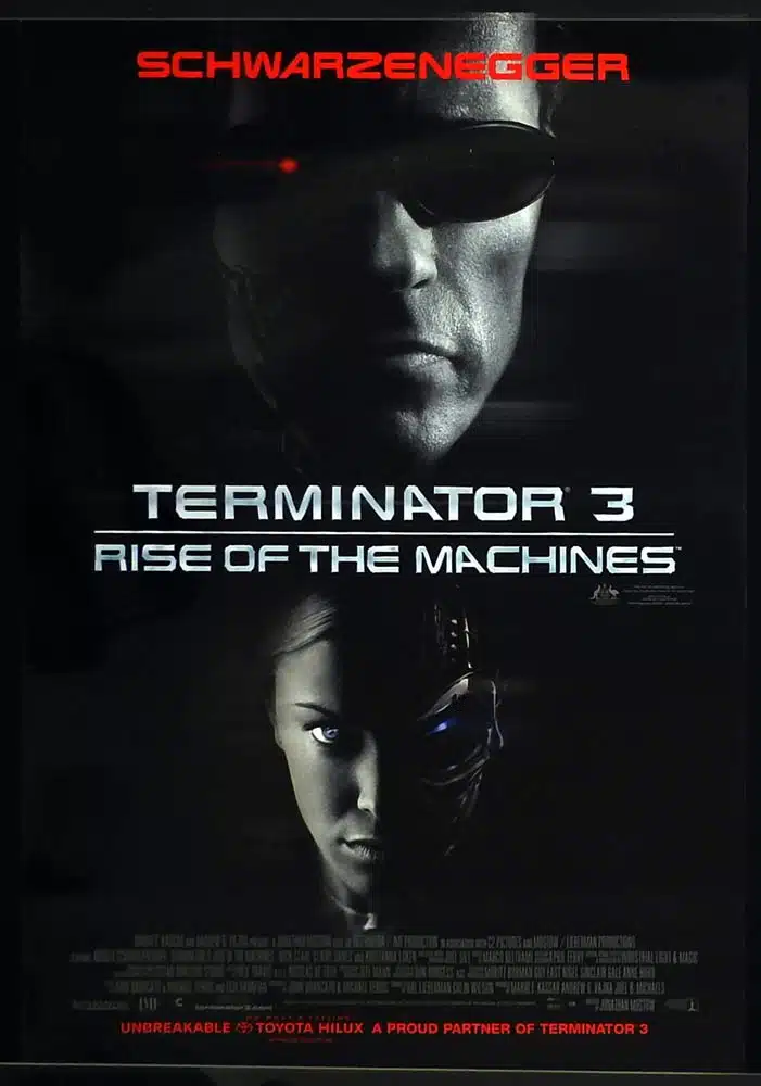 TERMINATOR 3 Original Australian One Sheet Movie poster Arnold Schwarzenegger