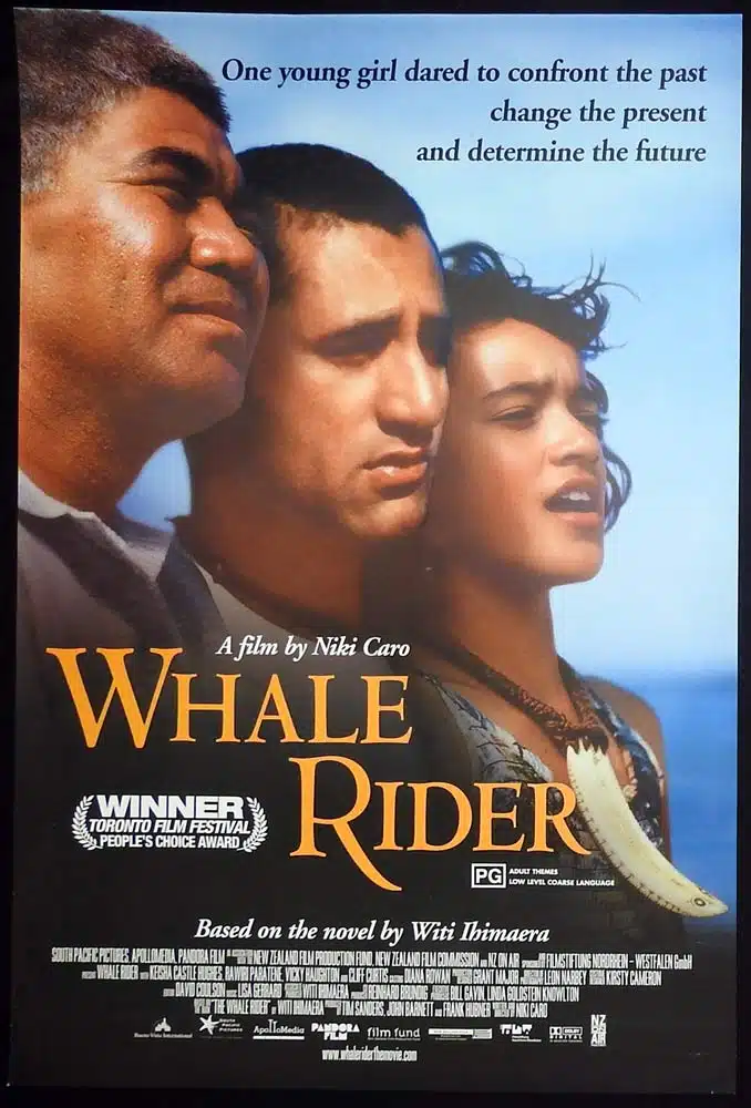 WHALE RIDER Original Australian One Sheet Movie poster Keisha Castle-Hughes Mew Zealand film