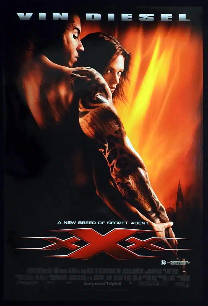 XXX Original Australian One Sheet Movie poster Vin Diesel Asia Argento