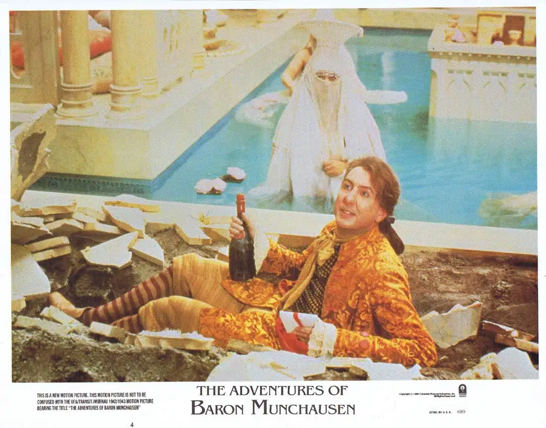 THE ADVENTURES OF BARON MUNCHAUSEN Original Lobby card 4 Terry Gilliam Robin Williams