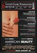 AMERICAN BEAUTY Original Rolled One Sheet Movie poster Kevin Spacey Annette Bening Thora Birch
