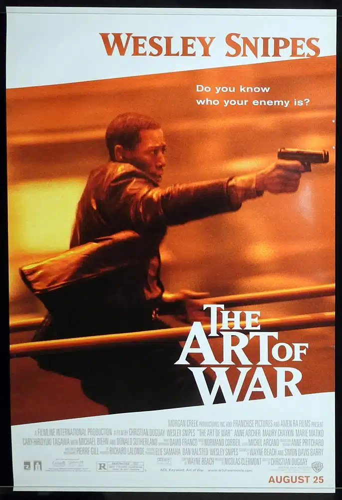 THE ART OF WAR Original Rolled One Sheet Movie poster Wesley Snipes Anne Archer