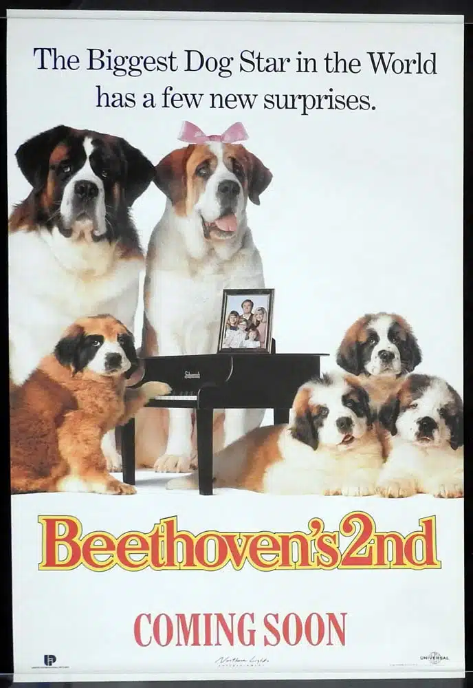 BEETHOVEN’S 2ND Original Rolled ADV One Sheet Movie poster Charles Grodin Sarah Rose Karr
