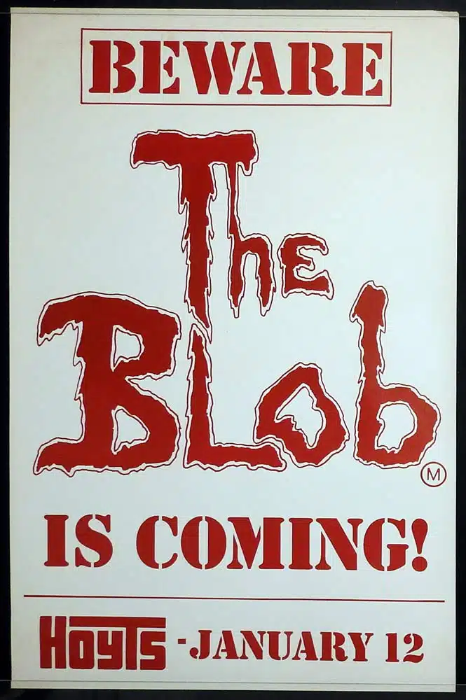 THE BLOB Original Rolled ADV One Sheet Movie poster Kevin Dillon Shawnee Smith