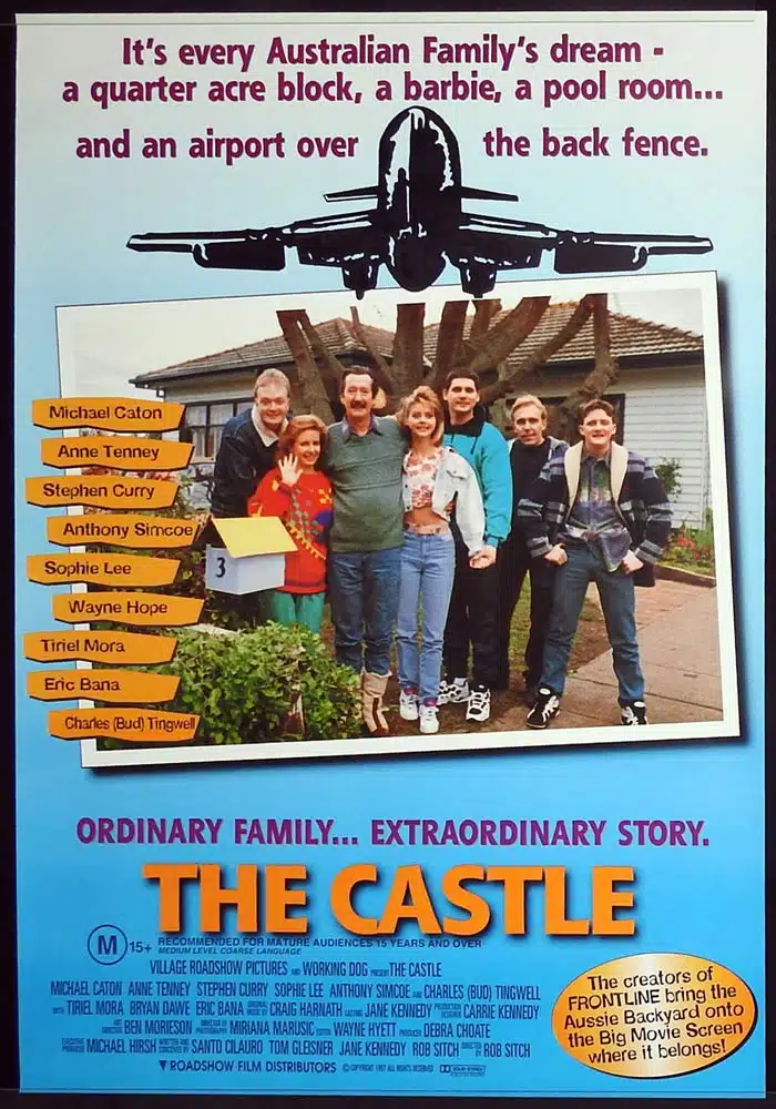 THE CASTLE Original Rolled AUST One Sheet Movie poster Michael Caton Anne Tenney Stephen Curry