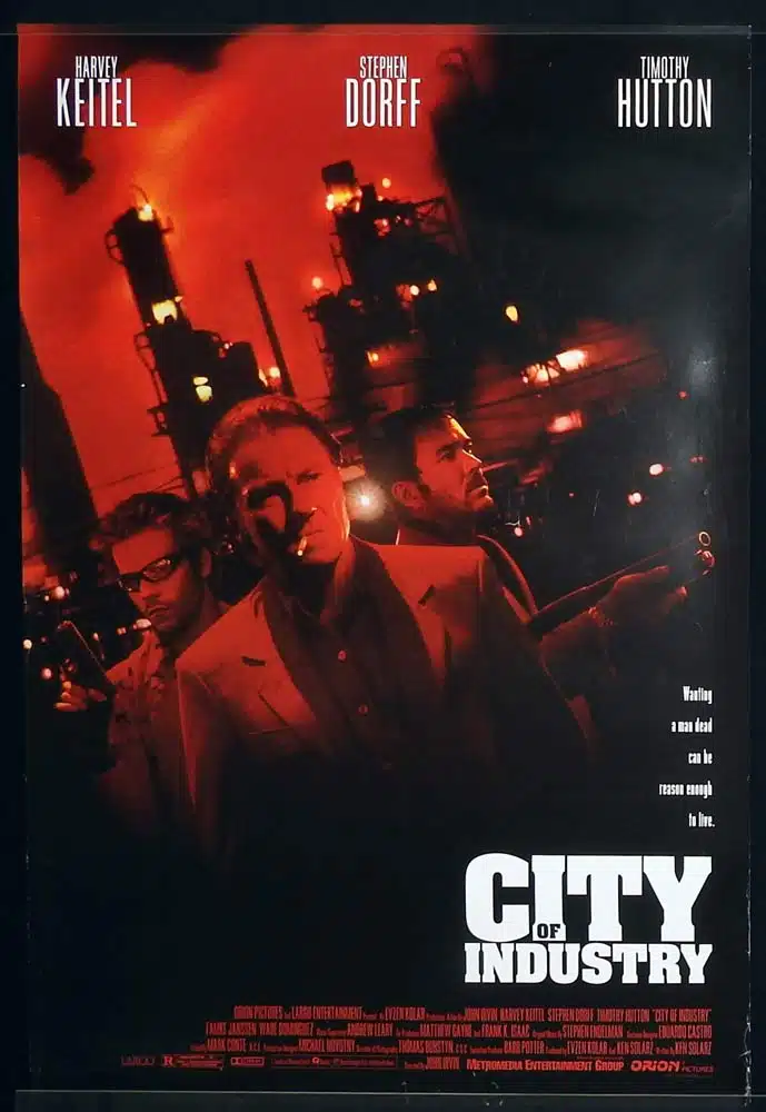 CITY OF INDUSTRY Original Rolled One Sheet Movie poster Harvey Keitel Stephen Dorff