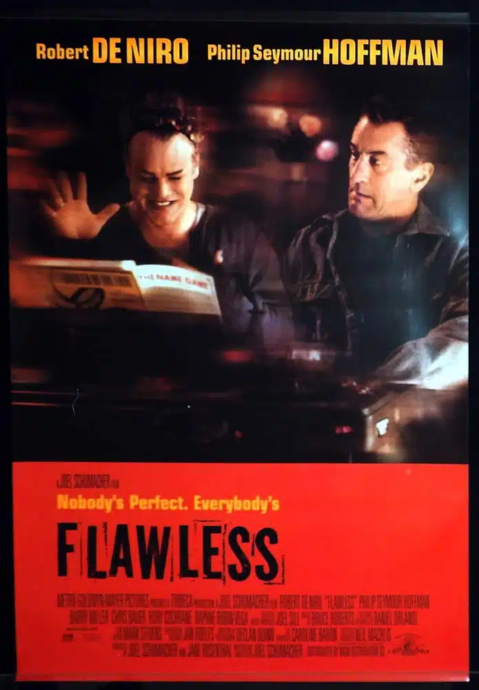 FLAWLESS Original Rolled One Sheet Movie poster Robert De Niro Philip Seymour Hoffman