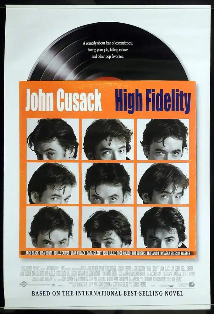 HIGH FIDELITY Original Rolled One Sheet Movie Poster John Cusack Jack Black Lisa Bonet