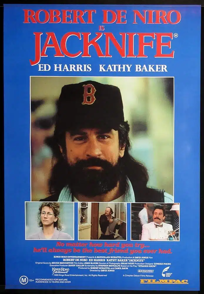 JACKNIFE Original Rolled One Sheet Movie poster Robert De Niro Ed Harris Kathy Baker