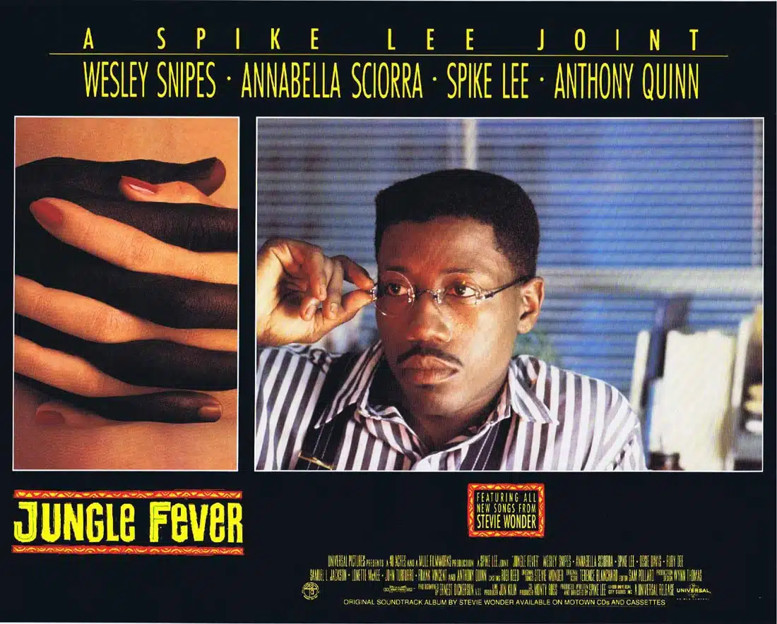 JUNGLE FEVER Original Lobby Card 4 Spike Lee Wesley Snipes Samuel L. Jackson