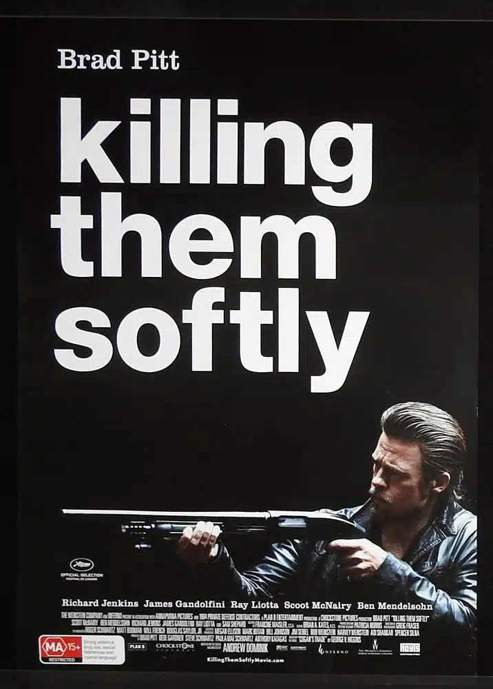 KILLING THEM SOFTLY Original Rolled AUST One Sheet Movie poster Brad Pitt Scoot McNairy Ben Mendelsohn