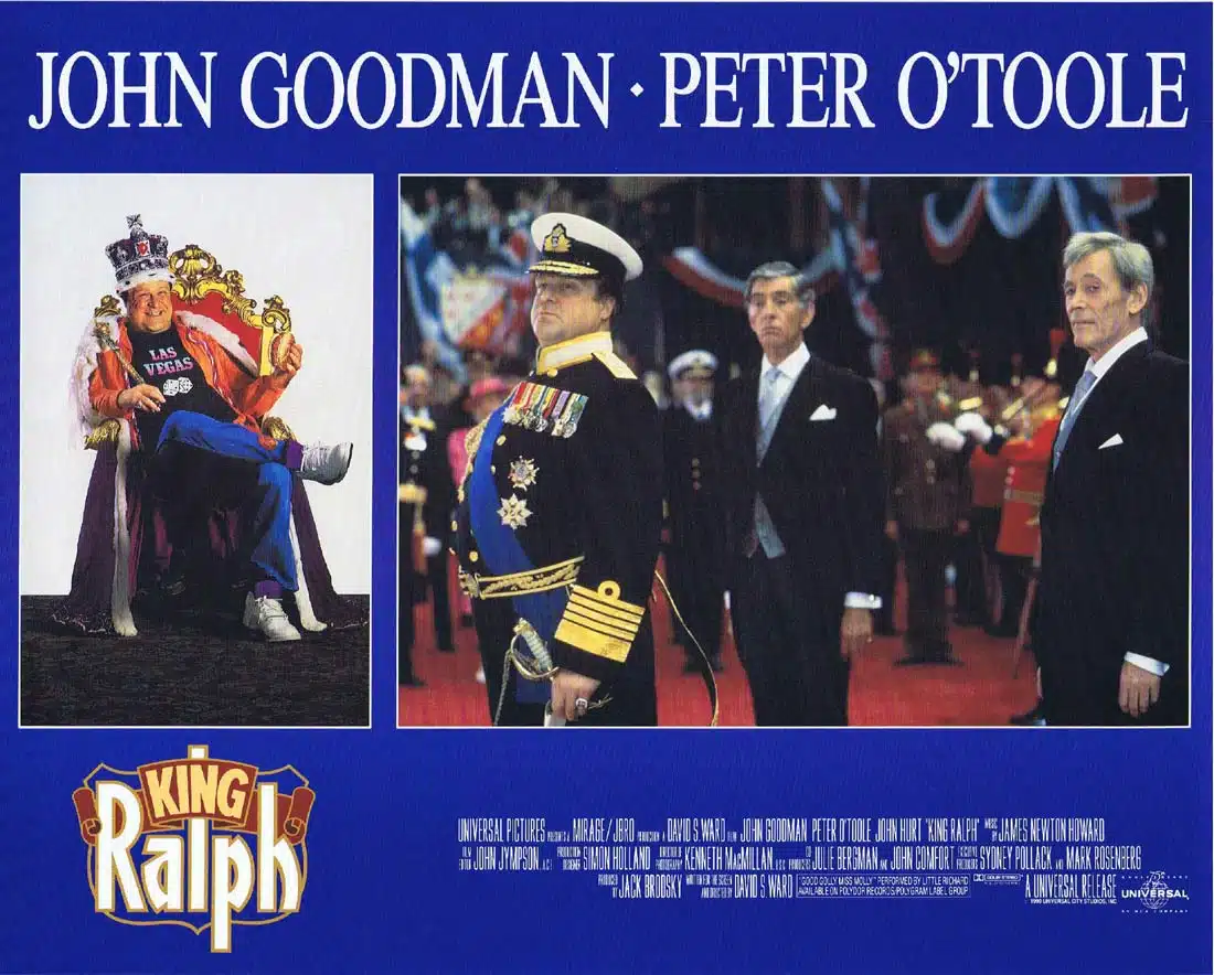KING RALPH Original Lobby Card 2 John Goodman Peter O’Toole John Hurt