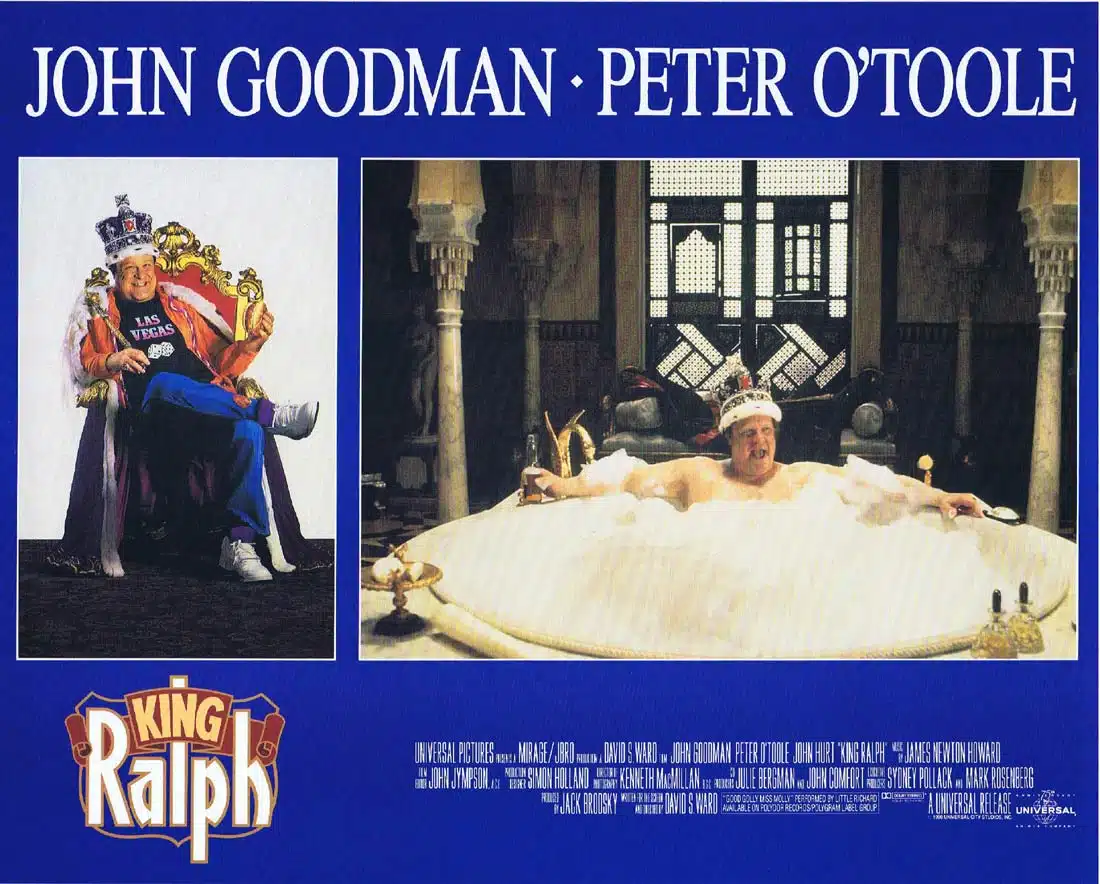 KING RALPH Original Lobby Card 3 John Goodman Peter O’Toole John Hurt