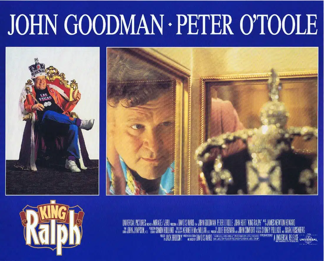 KING RALPH Original Lobby Card 4 John Goodman Peter O’Toole John Hurt