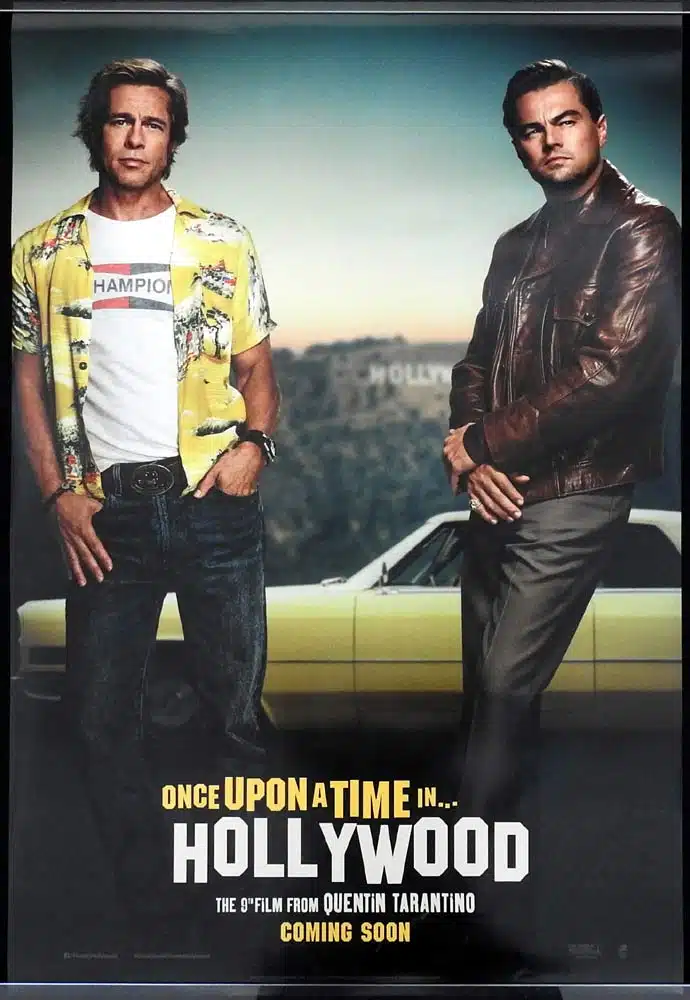 ONCE UPON A TIME IN HOLLYWOOD Original Rolled AUST ADV One Sheet Movie poster Quentin Tarantino Brad Pitt