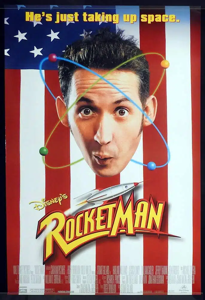 ROCKETMAN Original Rolled One Sheet Movie poster Disney Harland Williams Jessica Lundy